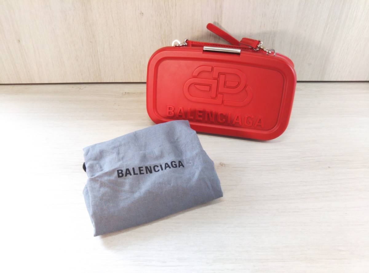 付属品あり BALENCIAGA バレンシアガ／638207／ランチボックス スモールクラッチバッグ 店舗受取可_画像9