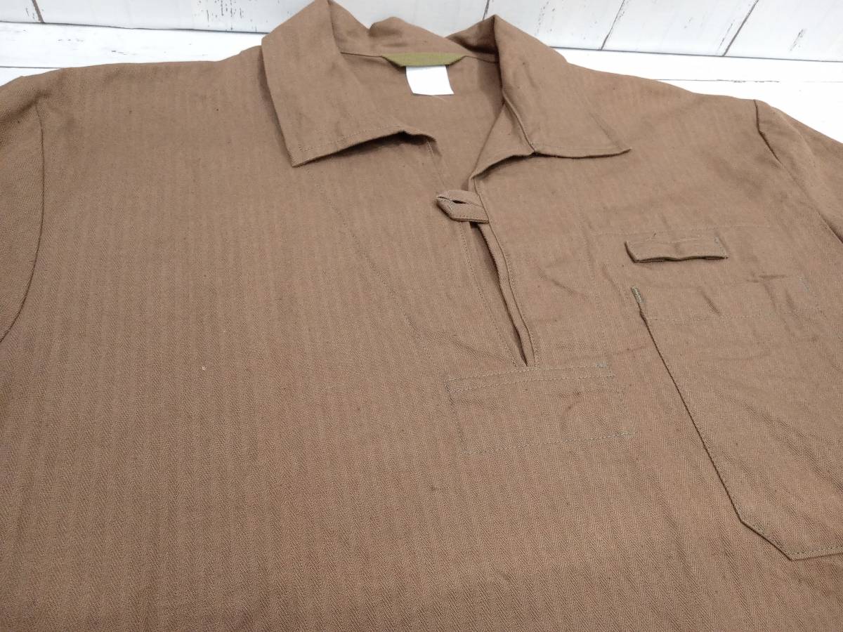OTAVAN TREBON チェコ軍 Pullover Work Shirt プルオーバー ワークシャツ ミリタリーシャツ コックシャツ メンズ ブラウン 店舗受取可_画像4