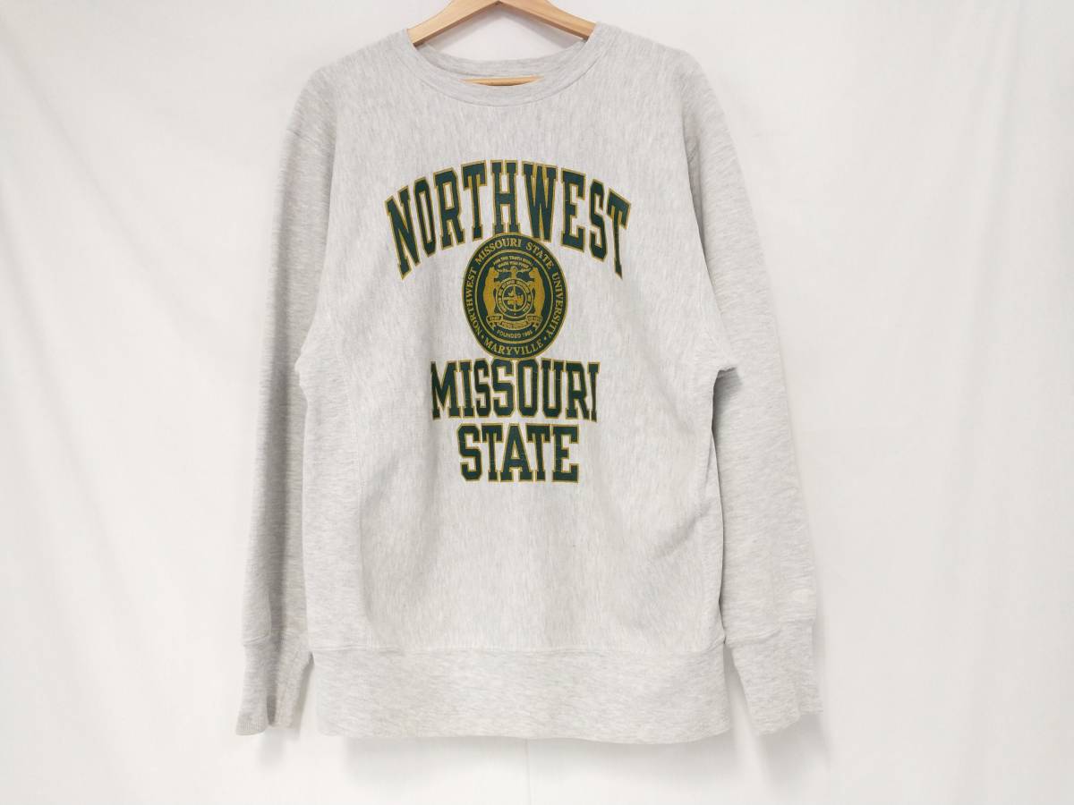 Champion REVERSE WEAVE スウェット サイズXL 90s USA製 NORTHWEST MISSOURI STATE チャンピオン リバースウィーブ GRY