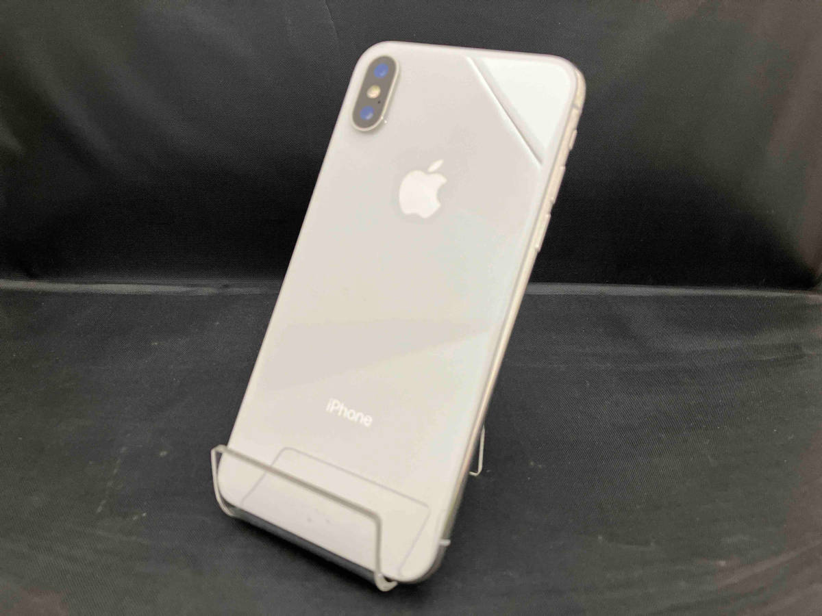 iPhone X Silver 64 GB au SIMロック解除済み-