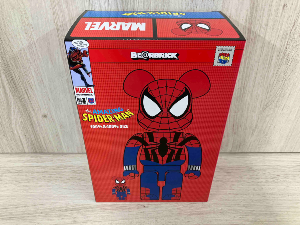 メディコム・トイ BE@RBRICK AMAZING SPIDER−MAN 100% 400%-