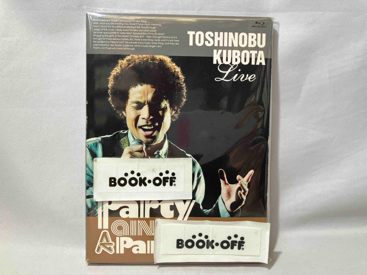 25th Anniversary Toshinobu Kubota Concert Tour 2012'Party ain't A Party!'(初回生産限定版)(Blu-ray Disc)_画像1
