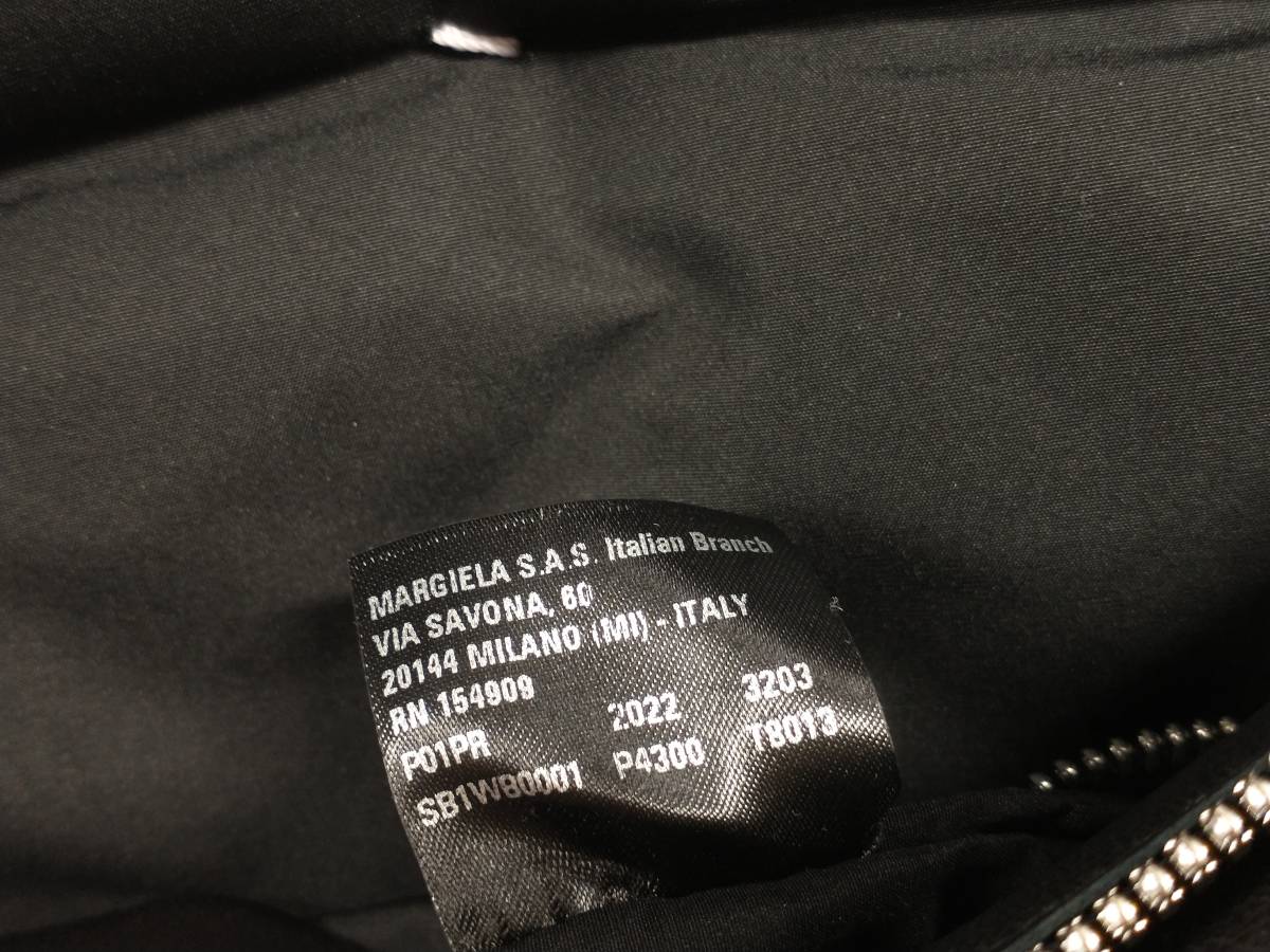 Maison Margiela Glam Slam Belt Bag SB1WB0001 メゾンマルジェラ ショルダーバッグ グラム スラム ベルト レザー ブラック タグ付き_画像9