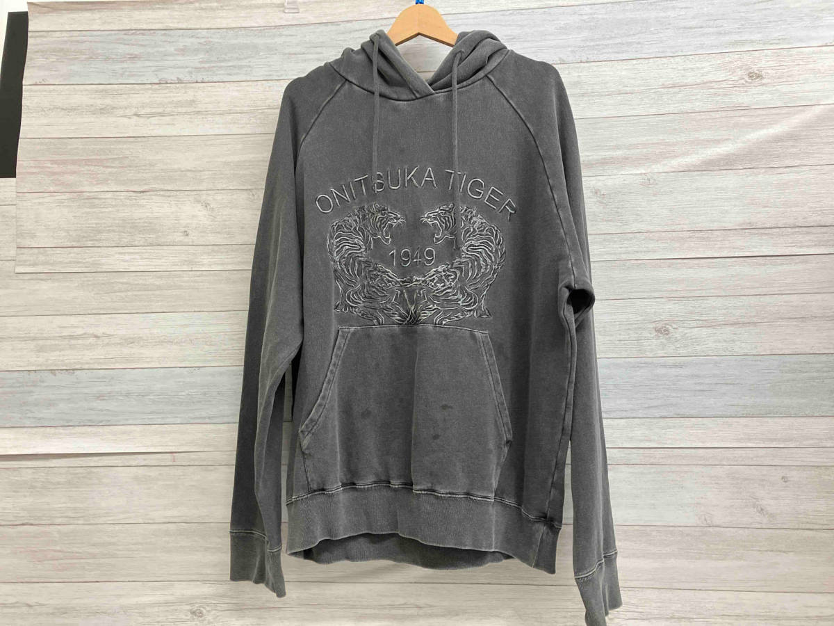 Onitsuka Tiger SWEAT HOODIE パーカー スウェットフーディー グレー 2183B170 サイズLオニツカタイガー