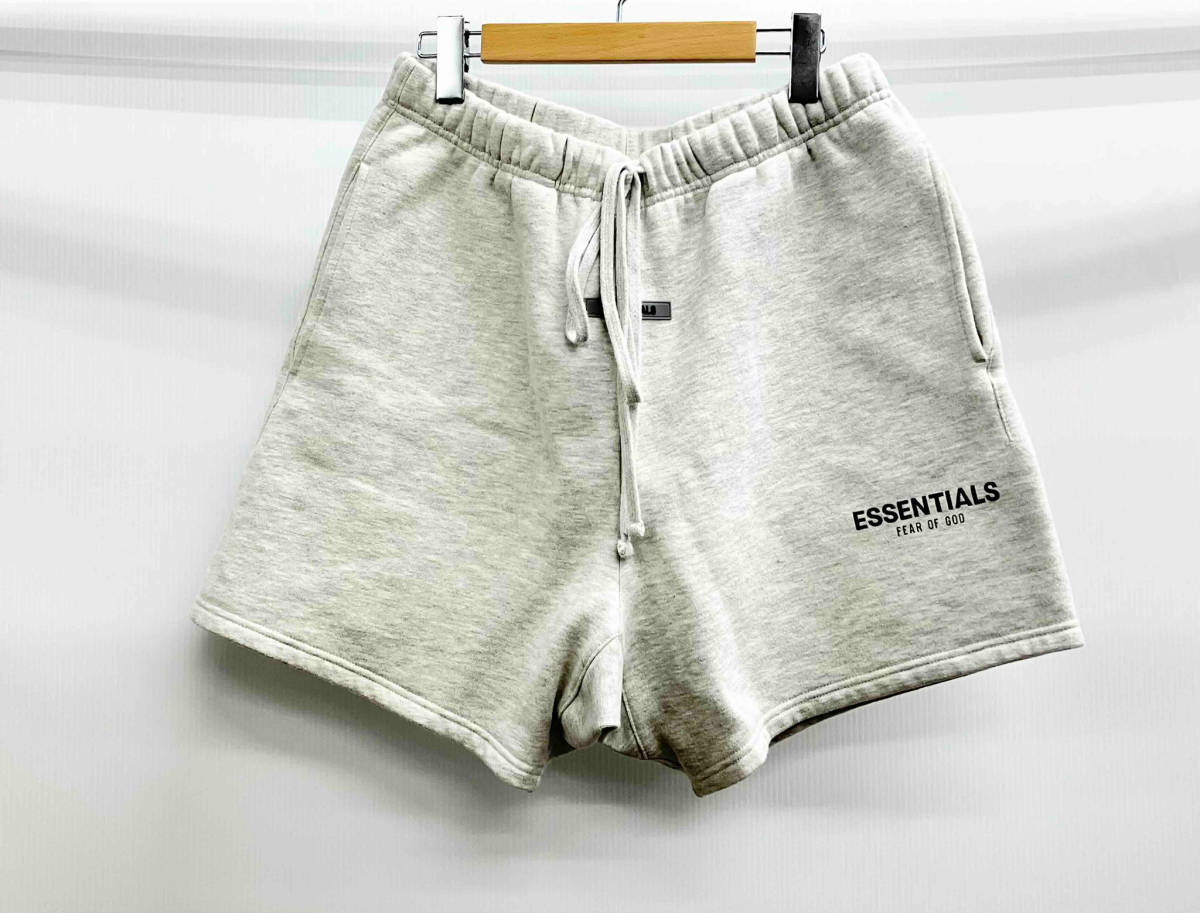 激安 PRINT TAG RUBBER ESSENTIALS SWEATSHORTS M 杢 ハーフパンツ M