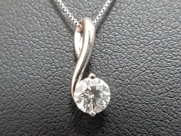 ブリリアンカットダイヤ】K18WG /Bダイヤ0.436ct/47cm /2.4g
