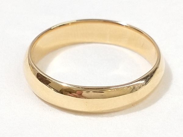 【新品仕上済み】 K18 ゴールド (総4.4g) ＃14 シンプル デザイン リング 指輪