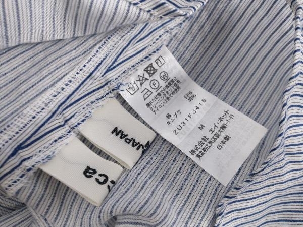 ZUCCA хлопок cupra рубашка с длинным рукавом ZU31FJ418 справочная цена 30800 иен 