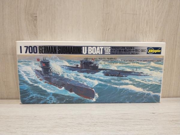 プラモデル ハセガワ 1/700 ドイツ 潜水艦 Uボート 7C/9C ウォーターラインシリーズ [901]_画像1