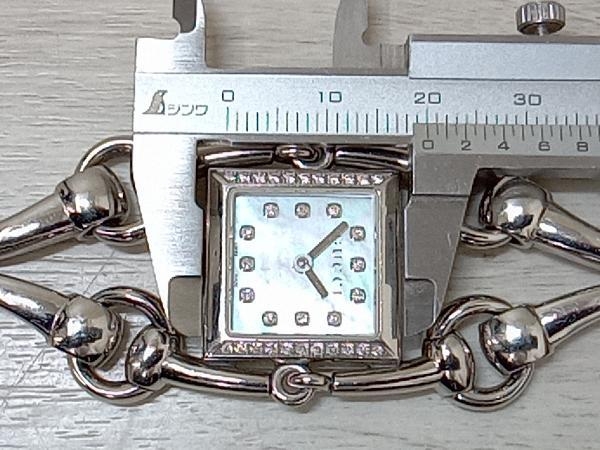 GUCCI グッチ シニョーリア YA116520 116.5 電池式 クォーツ レディース腕時計 シェル文字盤 可動品 店舗受取可_画像7