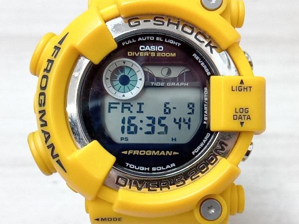 CASIO カシオ G-SHOCK FROGMAN フロッグマン GF-8250 イエロー メンズ腕時計 デジタル タフソーラー ダイバーズ200M 動作品 店舗受取可