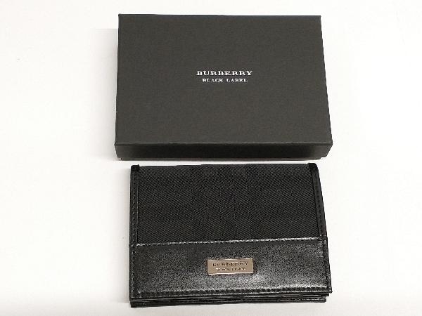 特価ブランド 【美品】BURBERRY カードケース/バーバリーブラック