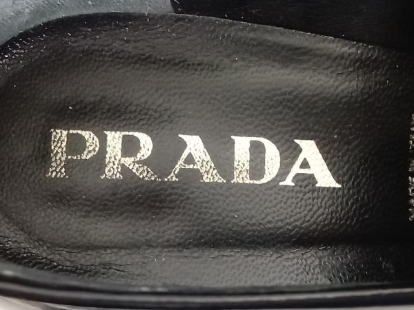 PRADA　プラダ ローファー 約25cm 　黒　ブラック　靴　付属品有り　シワ・キズ有り_画像2