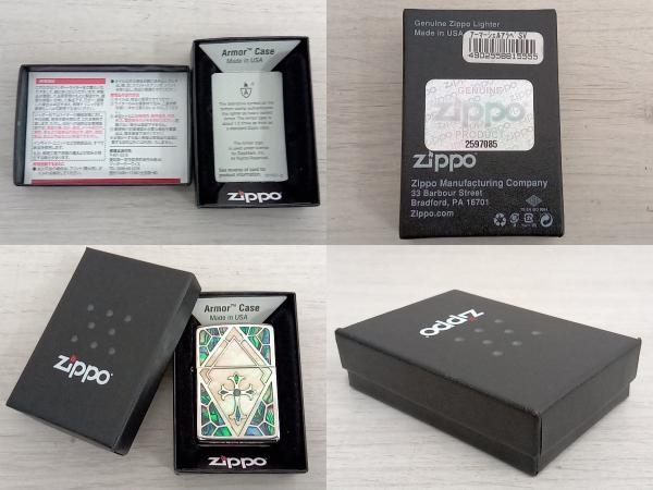 Zippo ジッポー 2013年製 アーマーシェル インレイクロス オイルライター_画像10