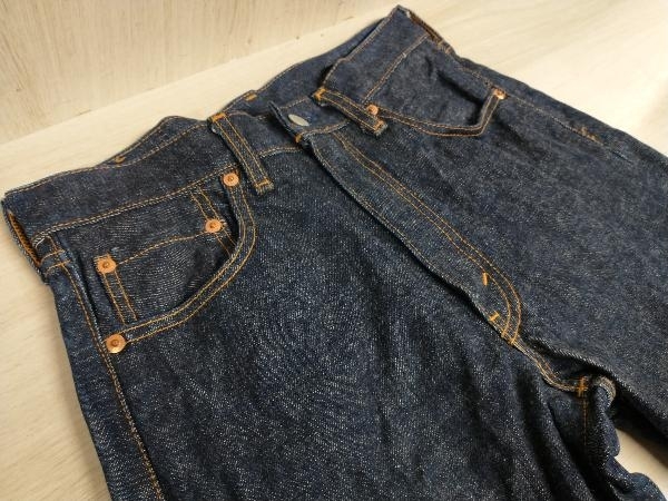 LEVI’S 502-XX ジーンズ BIG E 復刻 日本製 TALONジップ 赤耳 紙パッチ ブルー W28 店舗受取可_画像2