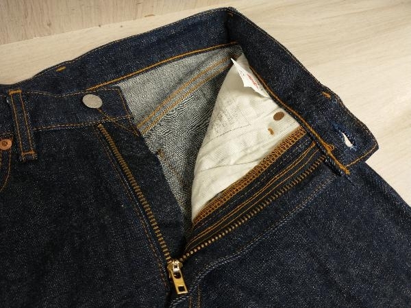 LEVI’S 502-XX ジーンズ BIG E 復刻 日本製 TALONジップ 赤耳 紙パッチ ブルー W28 店舗受取可_画像5