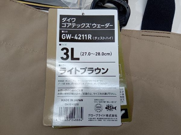 未使用品 DAIWA ダイワ ゴアテックス ウェーダー GW-4211R 3L(27.0〜28.0cm) ライトブラウン_画像5