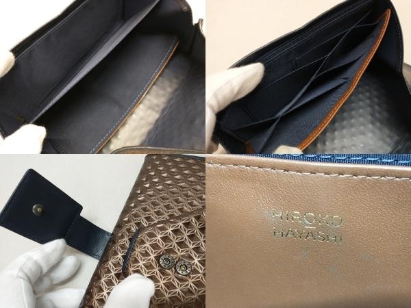 HIROKO HAYASHI CARATI 長財布 ロングウォレット 牛革 型押し HIROKO HAYASHI CARATI 長財布 ロングウォレット 牛革 型押し
