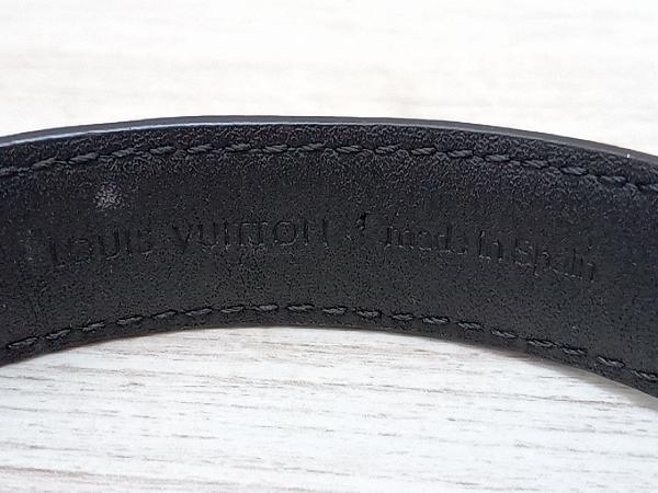 LOUIS VUITTON ルイ・ヴィトン M6456 ブラスレLVスリム ブレスレット モノグラムエクリプス メンズ サイズ21 BC1210 店舗受取可の画像3