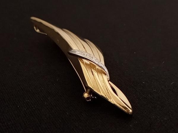 驚きの価格が実現! K18/Pt900/ダイヤ0.03ct/4.8g/ブローチ/トップ/品物のみ/その他 イエローゴールド 驚きの価格が実現! K18/Pt900/ダイヤ0.03ct/4.8g/ブローチ/トップ/品物のみ/その他 イエローゴールド