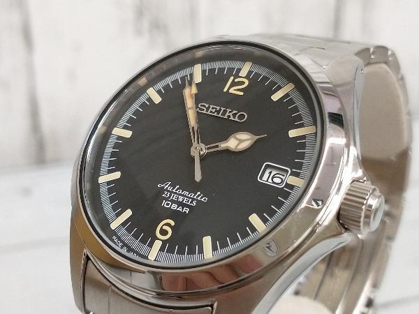 数量限定セール 箱ありSEIKO セイコー シルバー ブラック 自動巻き