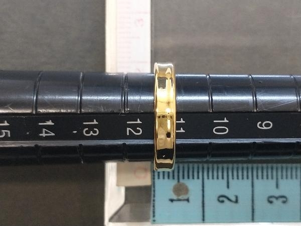 仕上済み K18 逆甲丸リング 5.5g 11号 幅4mm 18K YG 18金 ゴールド 指輪 店舗受取可_画像6