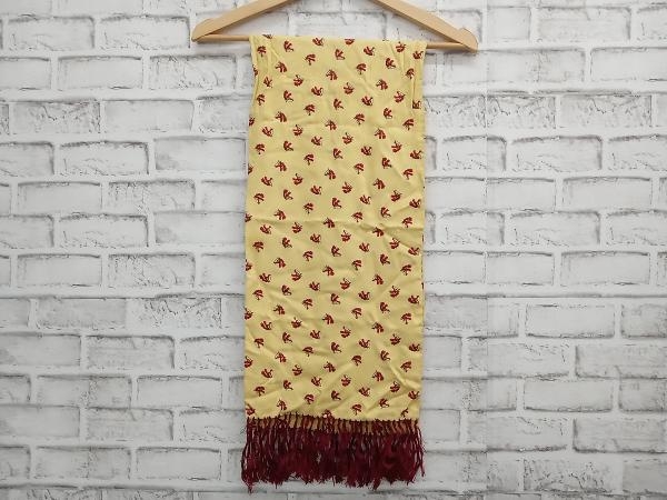 【イギリス製】TOTAL SCARF トータル スカーフ ホース プリント ストール イエロー系 店舗受取可_画像3