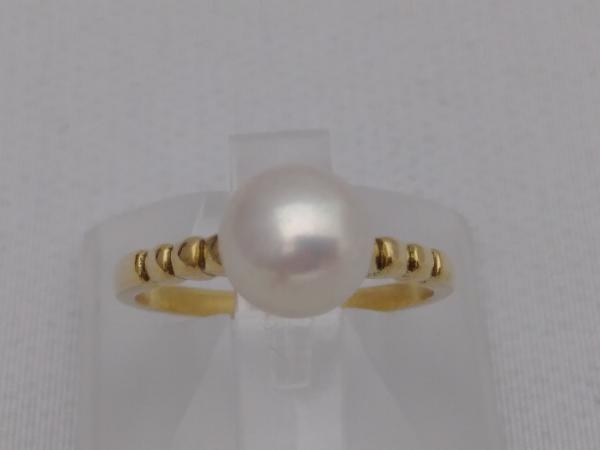 【お気に入り】 ゴールド K18 ミキモト MIKIMOTO #7.5 店舗受取可 ブランドアクセサリー 7㎜玉 2.4g 指輪 【お気に入り】 ゴールド K18 ミキモト MIKIMOTO #7.5 店舗受取可 ブランドアクセサリー 7㎜玉 2.4g 指輪