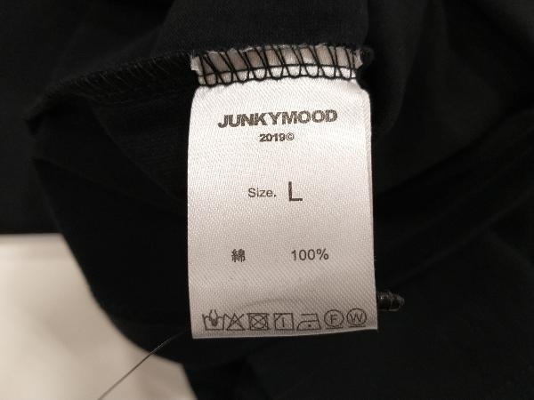 JUNKYMOOD ジャンキームード PUKU Tee タグ付き 半袖Tシャツ JMWS2211-003 ロゴプリント ブラック Lサイズ ストリート メンズ_画像8
