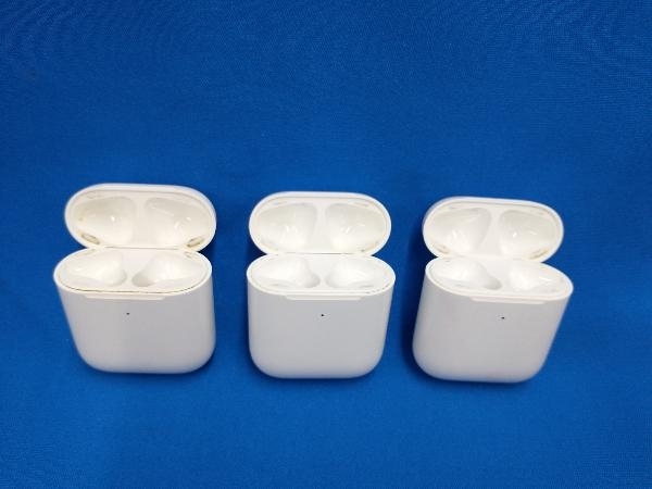 ジャンク Apple AirPods 充電ケースのみ3点セット ※イヤホンなし_画像1