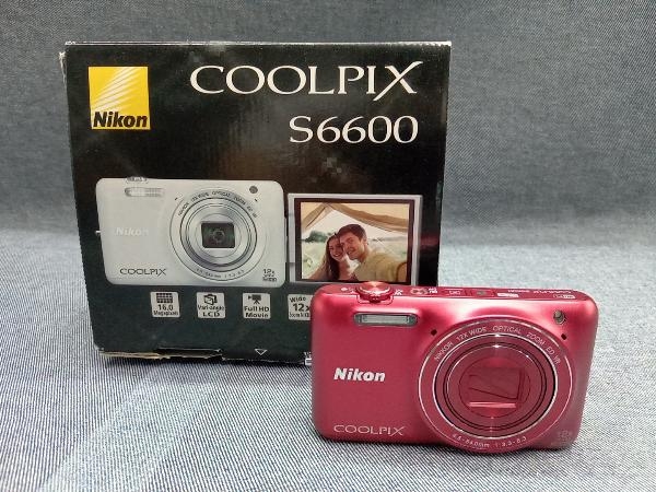 Nikon COOLPIX S6600 (ラズベリーレッド) デジカメ(6※21-08-05)(ニコン