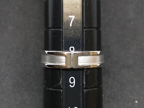 K18 18金 WG デザイン リング 指輪 ホワイトゴールド 2.2g #8 店舗受取可_画像7