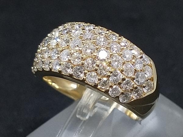 新作グッ デザイン ダイヤモンド YG 18金 K18 リング 店舗受取可 #9 5.4g D2.0ct イエローゴールド 指輪 イエローゴールド台 新作グッ デザイン ダイヤモンド YG 18金 K18 リング 店舗受取可 #9 5.4g D2.0ct イエローゴールド 指輪 イエローゴールド台