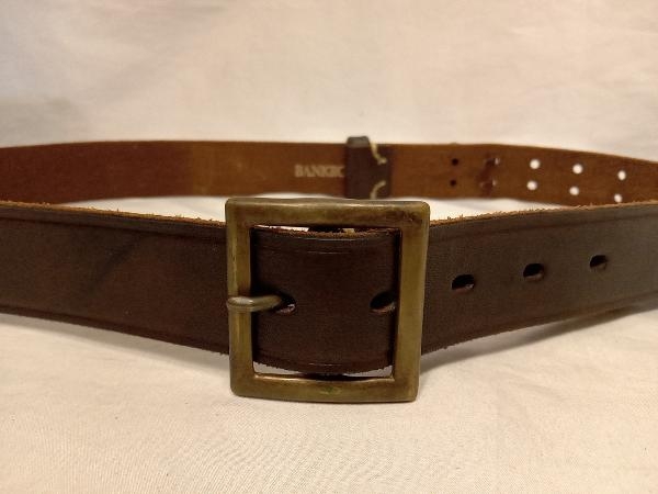 BANKROBBER LEATHER BELT BROWN バンクローバー レザーベルト ブラウン 店舗受取可_画像1