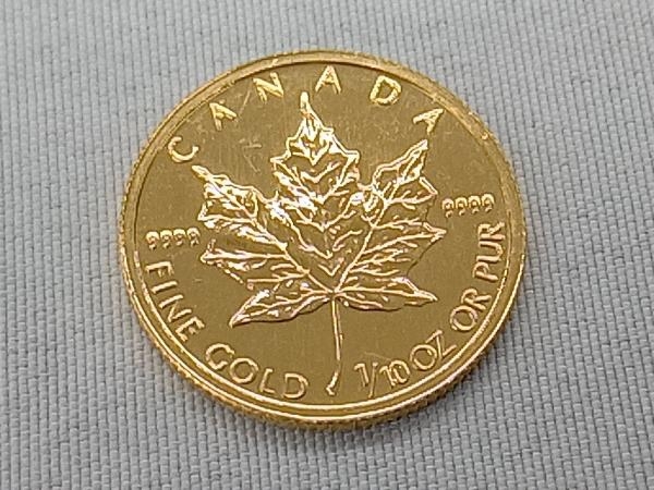 輝く高品質な 1/10oz メイプルリーフコイン K24 3.2g 1995年 ゴールド イエローゴールド