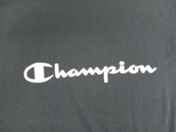 Tシャツ/ロンT Champion 半袖Tシャツ フロントロゴ ブラック_画像4