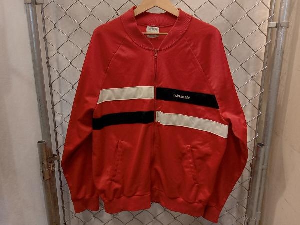 adidas80s USA製 アディダス ジャージ トラックジャケット レッド サイズXL 店舗受取可_画像1