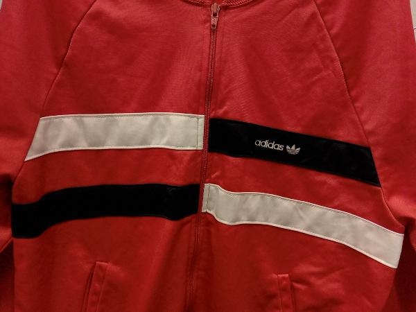 adidas80s USA製 アディダス ジャージ トラックジャケット レッド サイズXL 店舗受取可_画像3