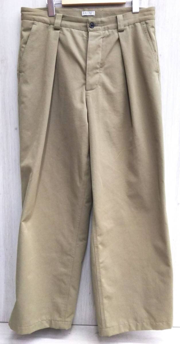 RAKINES ラキネス Post-work Twill Overlap pants ポストワークツイル オーバーラップパンツ 08S22AF148P カーキ系 メンズ サイズ 2_画像1