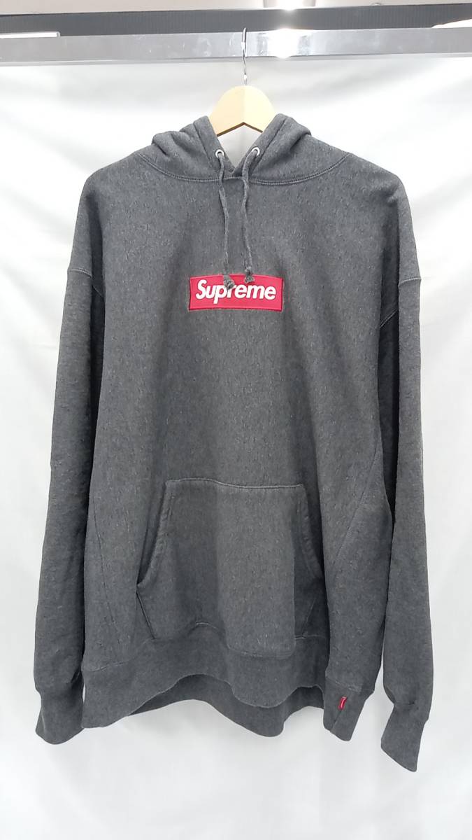 Supreme シュプリーム/パーカー/Box Logo Hooded Sweatshirt/グレー/XL_画像1