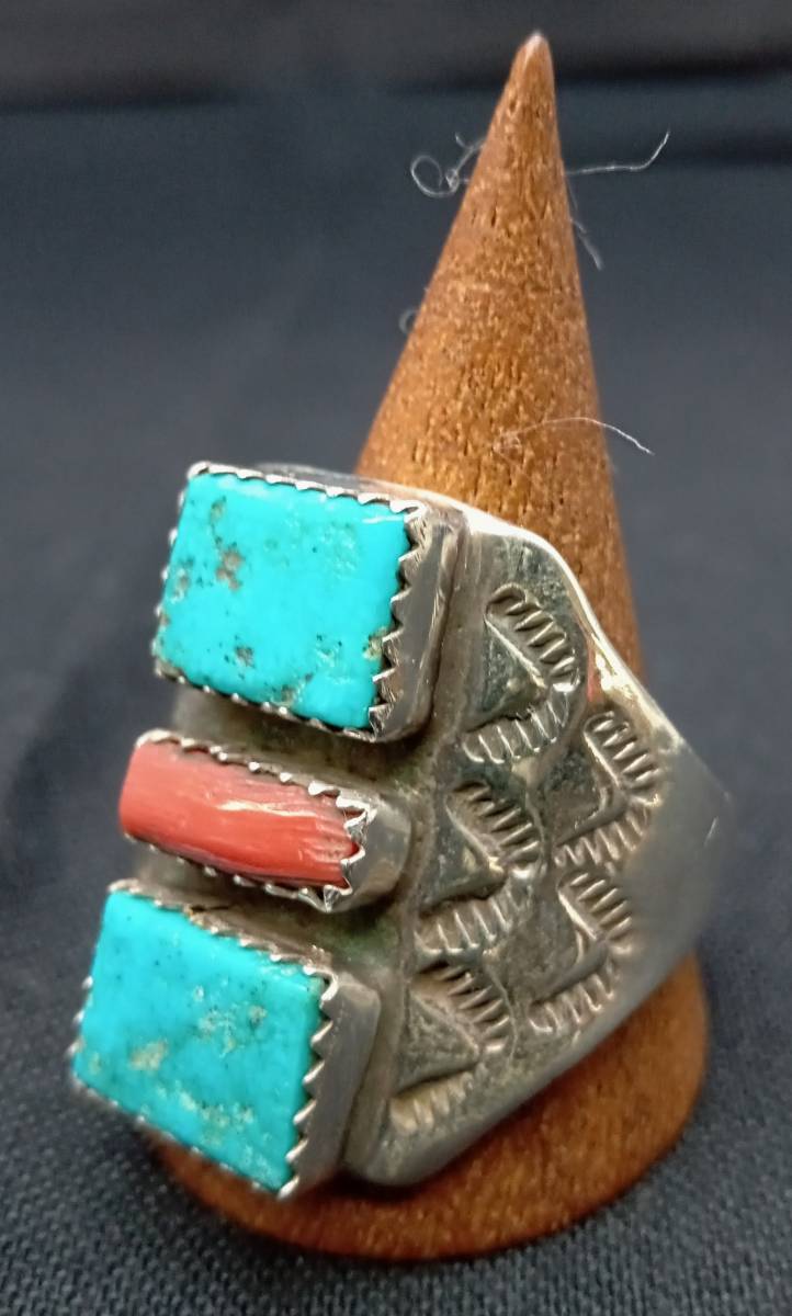 最初の ターコイズ ナバホ族 指輪 アクセサリー メンズ リング