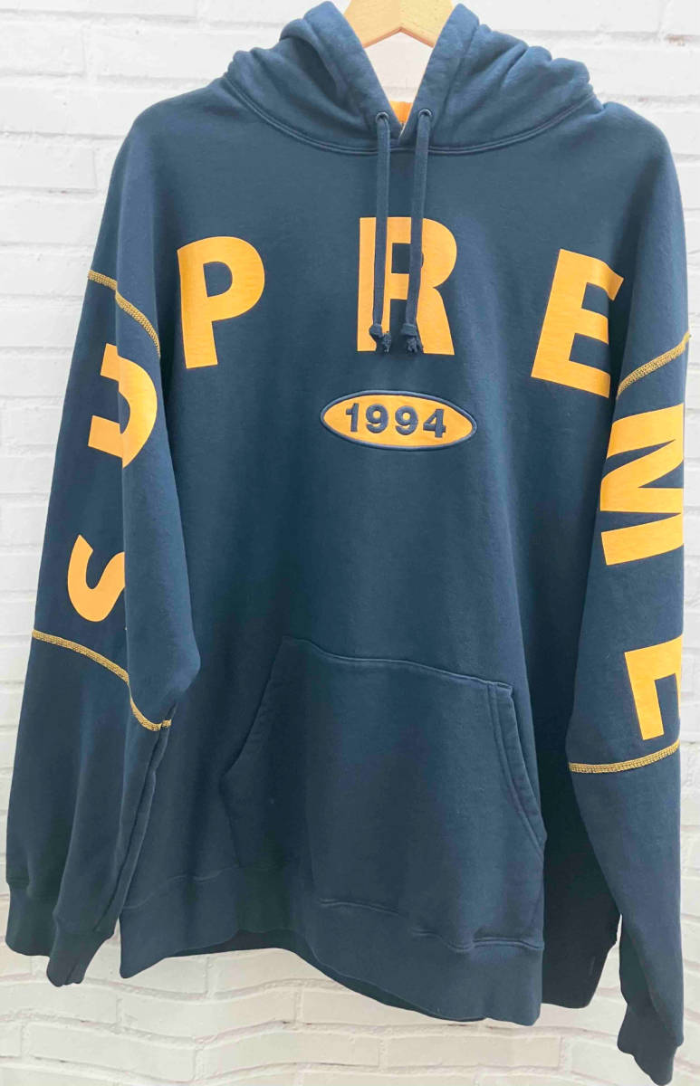 国内配送】 / Supreme シュプリーム SHIRT SWEAT HOODED LOGO SPREAD