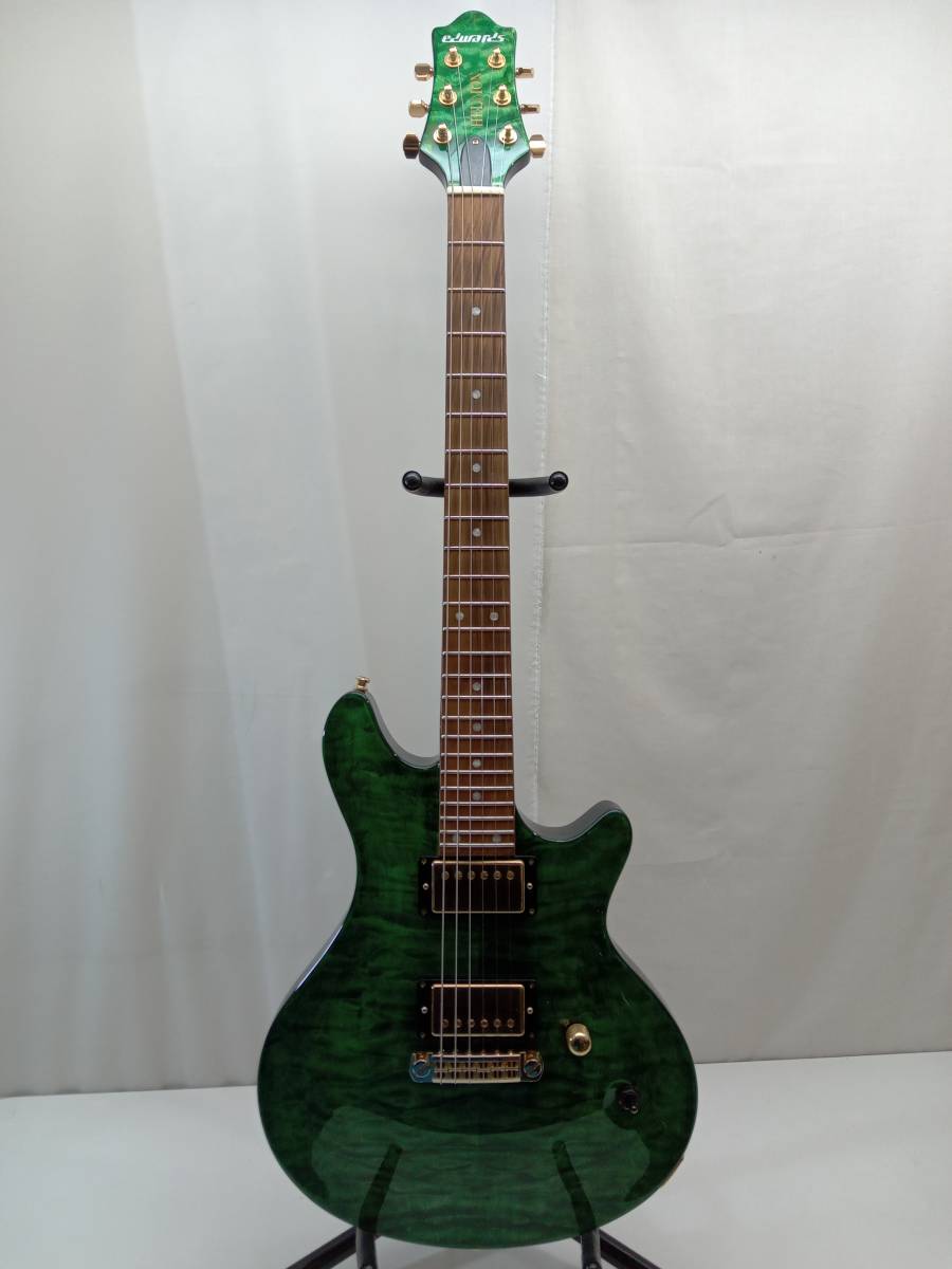 エレキギター EDWARDS E-U-HL2 Malachite Green the GazettE 麗 エレキギター EDWARDS E-U-HL2 Malachite Green the GazettE 麗