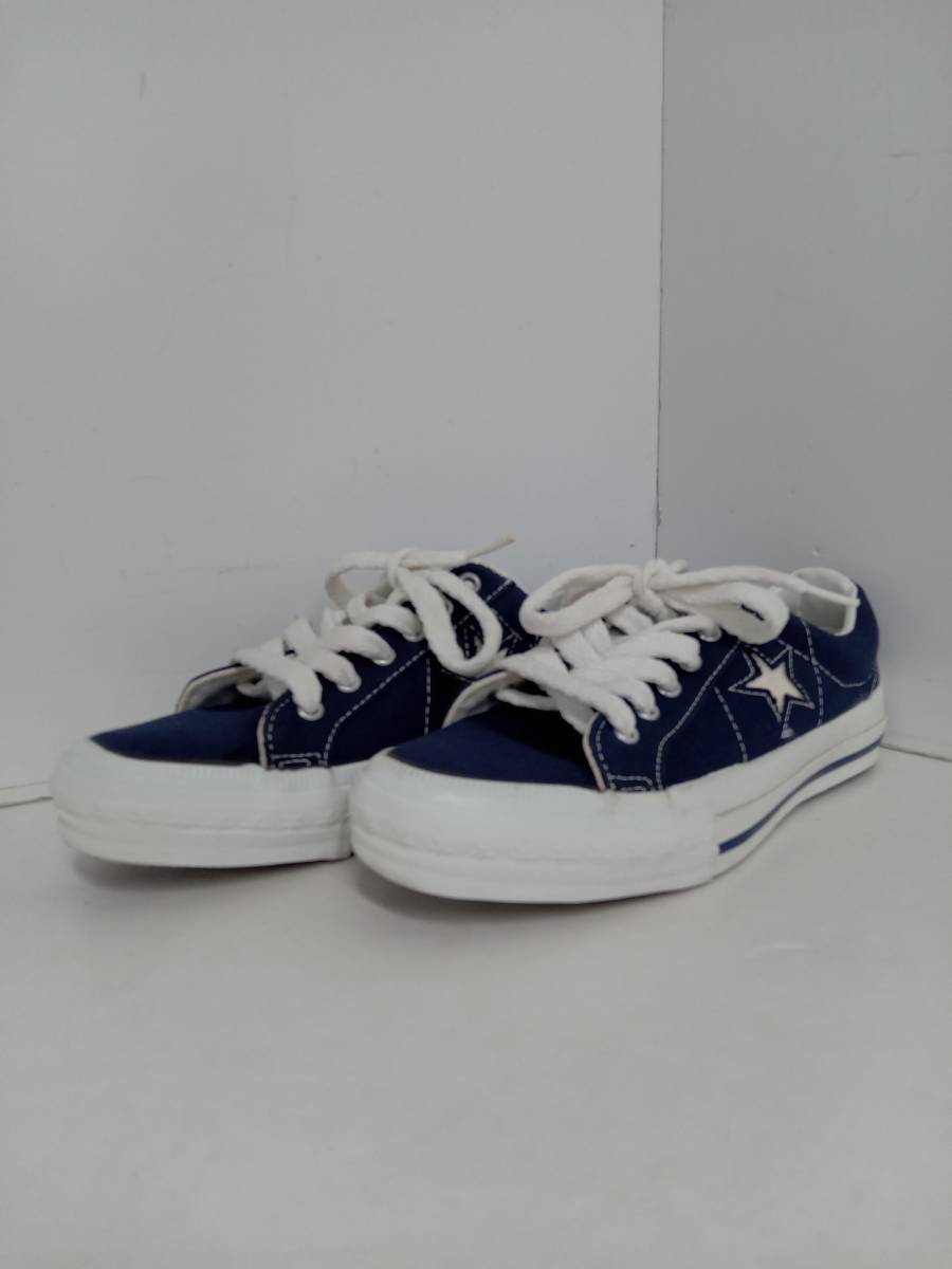 CONVERSE コンバース スニーカーネイビー 22.5cm_画像1