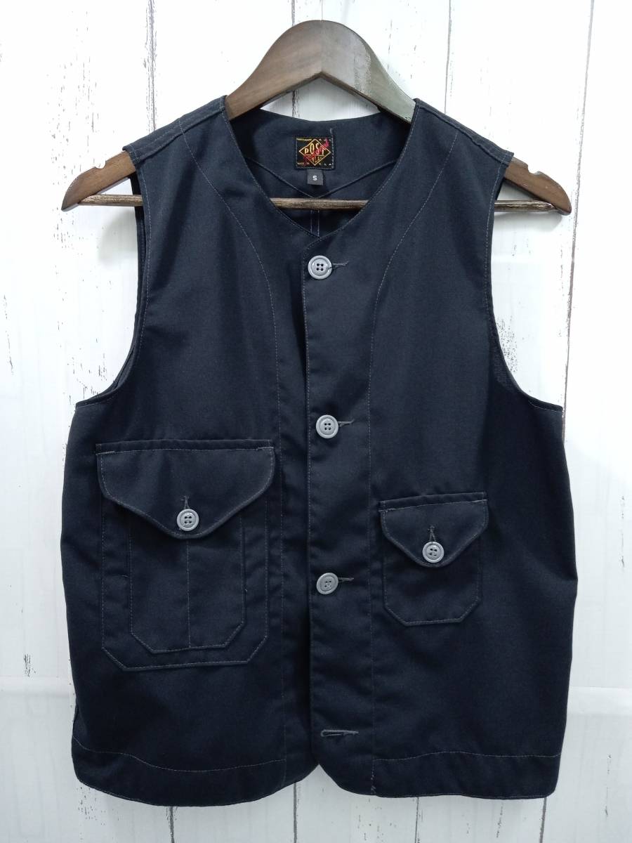 POST OVERALLS IMPERIAL ポストオーバーオールズ インペリアル NEPENTHES ネペンテス ベスト ジレ USA製 メンズ サイズ S ネイビー