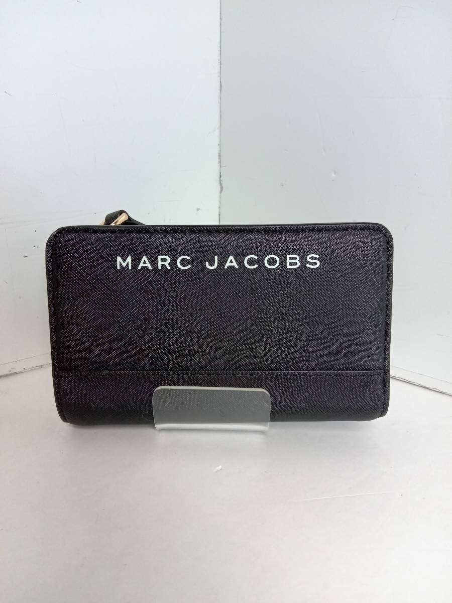 MARC JACOBS マークジェイコブス 二つ折り財布 ブラック_画像1