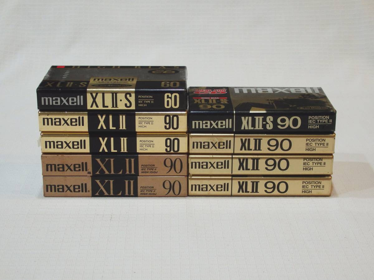 Maxell XLII-S90/60 & XLII90　未開封カセットテープ9本　◆未使用品_画像4