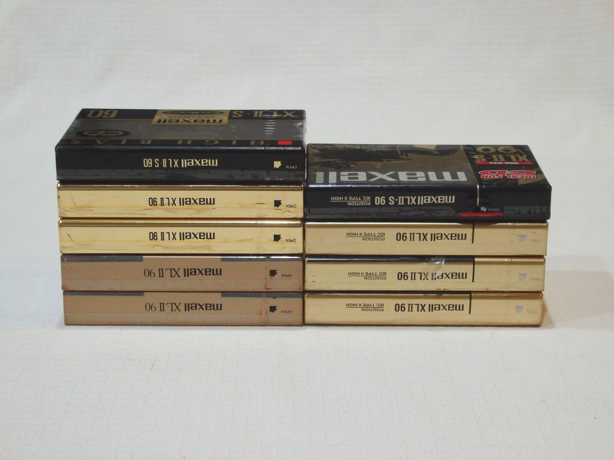 Maxell XLII-S90/60 & XLII90　未開封カセットテープ9本　◆未使用品_画像6