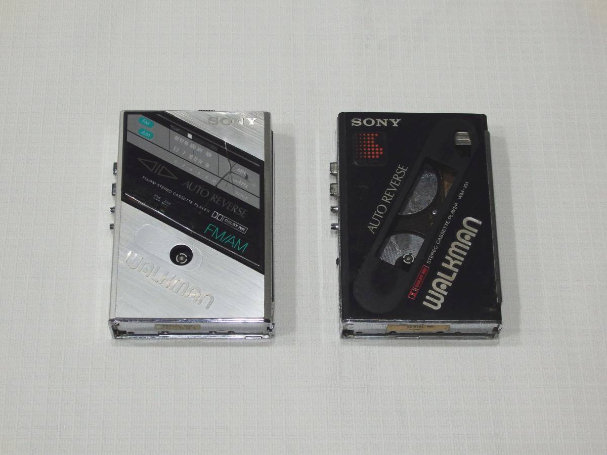 SONY WM-F100II & WM-101　カセットプレーヤー2台　◆現状品_画像2