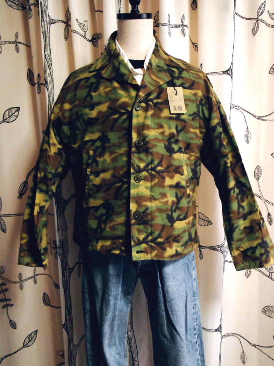 90's パイナップルアーミー リップストップ OKINAWA カモ スーベニアジャケット C.A.B.CLOTHING デッドストック 送料込_画像2